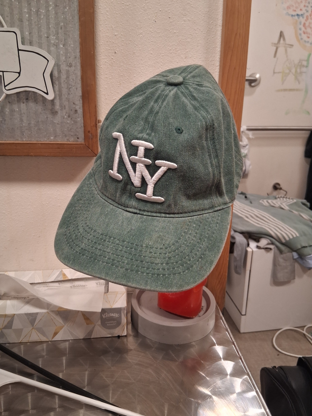 Unbranded Green NY Embroidered Baseball Cap